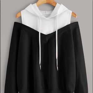 Cold shoulder hoodie